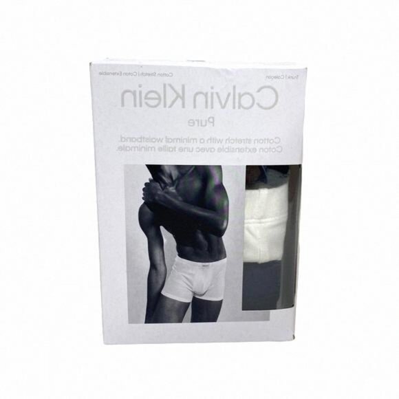 Calvin Klein Underwear 3 Pack Pure Cotton Stretch Trunk NB3262903 Size Men Multi - Picture 8 of 9